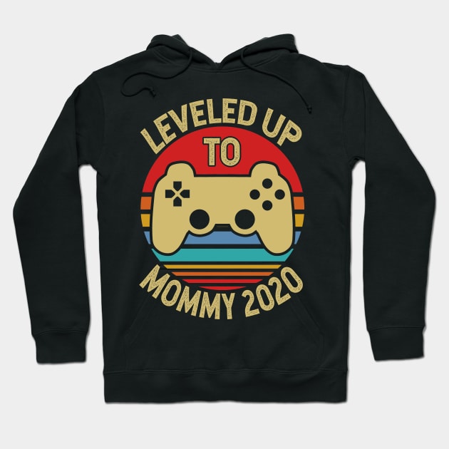 Leveled Up To Mommy Gift For Mom Hoodie by Tesszero